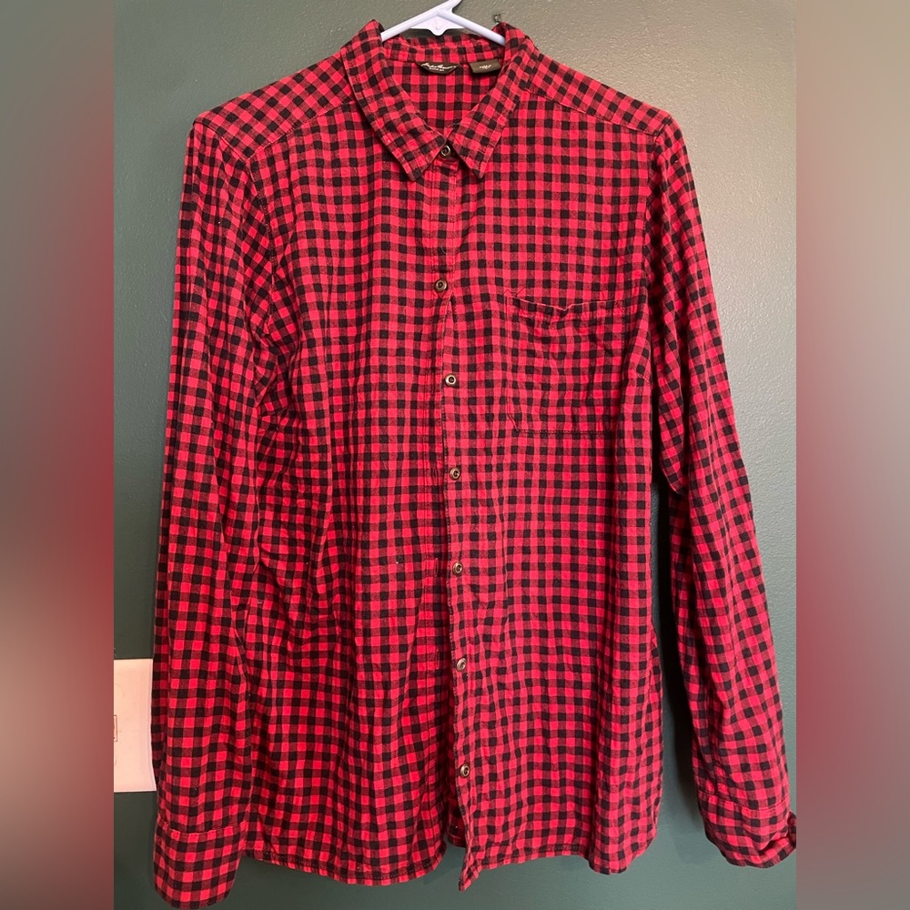 EDDIE BAUER women’s flannel size L